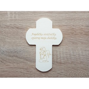 Wooden cross with a prayer 130x90mm