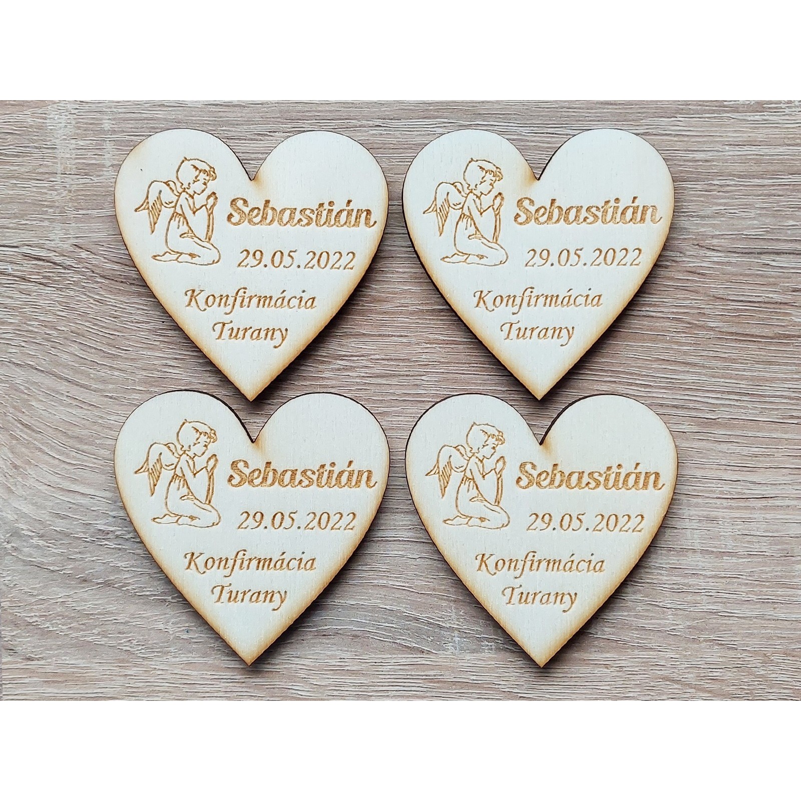 Wooden confirmation magnet 6.5 cm price per piece | LYMFY.eu | First holy communion