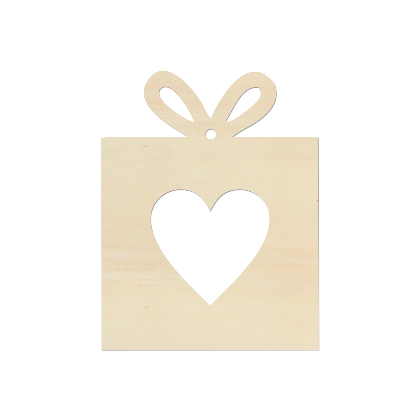 Gift with a heart 9x7 cm | LYMFY.eu | Christmas decorations