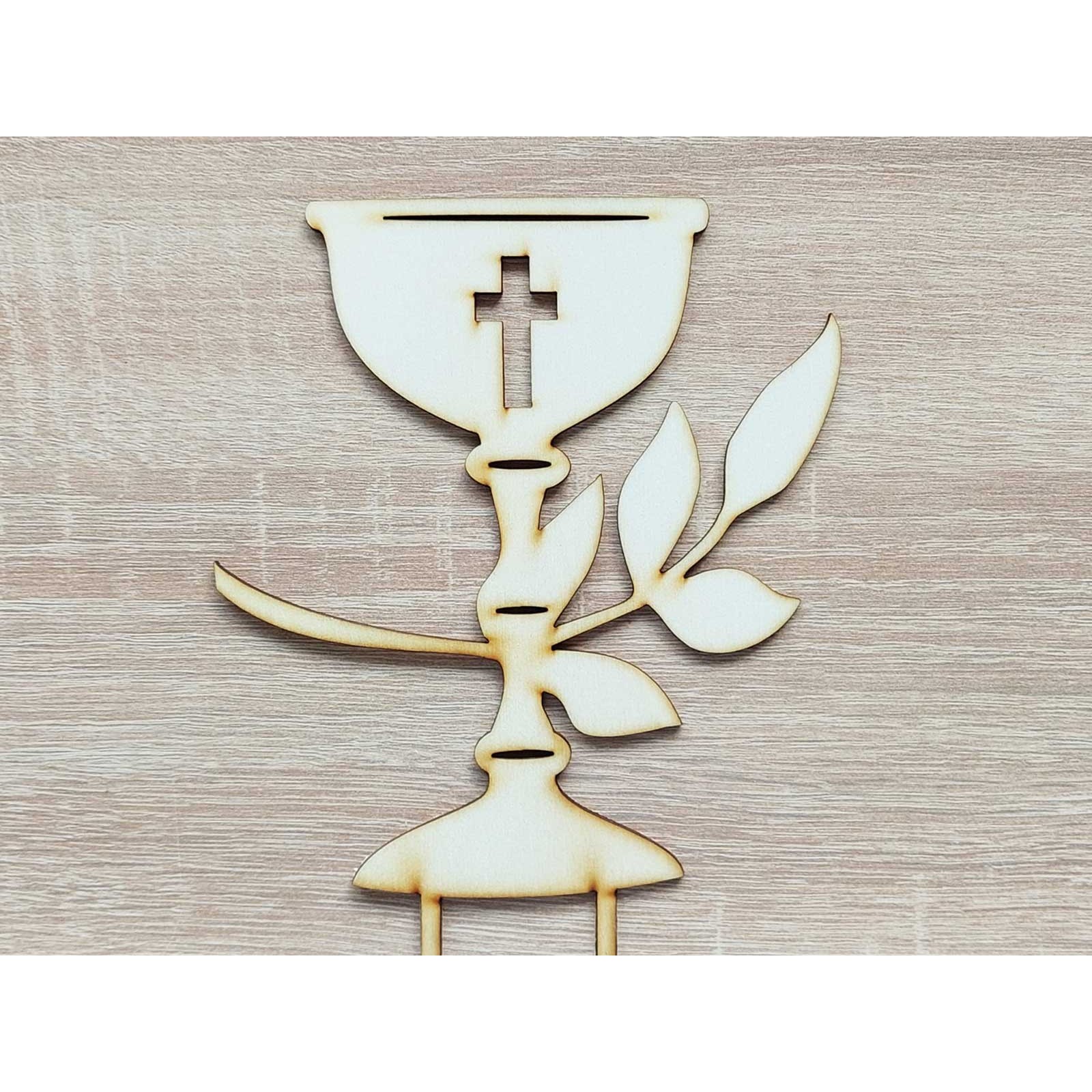 Wooden engraving 1st holy communion chalice 15cmx14cm | LYMFY.eu | First holy communion