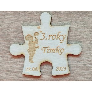 Birthday puzzle magnets 70x3mm