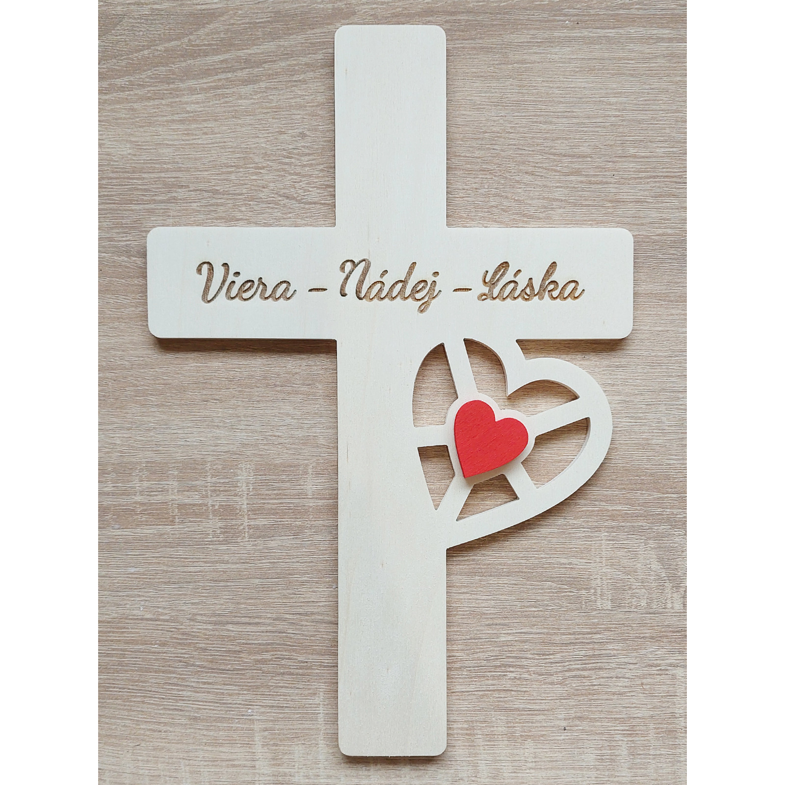 Cross on the wall Faith - Hope - Love 30cm | LYMFY.eu | Cross on the wall