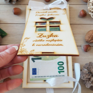 Wooden envelopes for money