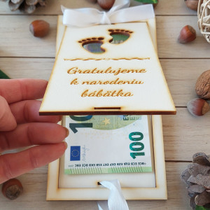 Wooden envelopes for money