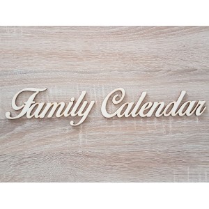 Wooden family calendars