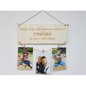 Table 30x15cm for grandma and grandpa (up to 7 pcs of hearts) | LYMFY.eu | Tables for doors and walls