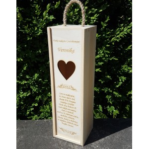 Wooden packaging for wine