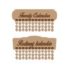 Sets of family calendars